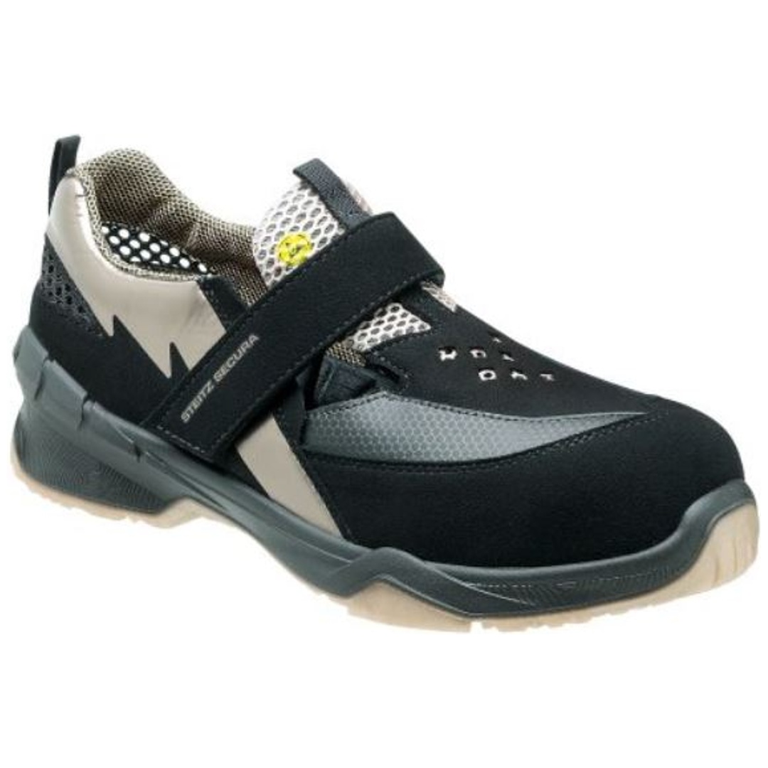 Steitz Secura Sicherheitshalbschuh Grace S1 ESD SRC DGUV Gr.42 NB schwarz/gold