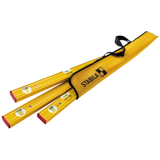 Stabila Wasserwaagen-Set PRO SET 80 AS, 4-tlg.: 120 / 60 / 30 cm, Tasche