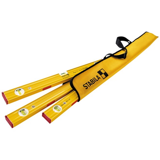 Stabila Magnet-Wasserwaagen-Set PRO SET 80 ASM, 4-tlg.: 120 / 60 / 30 cm, Tasche