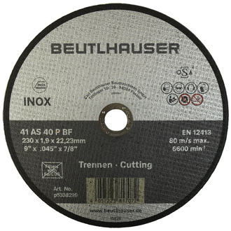 Beutlhauser Trennscheibe 230 x 1,9 x 22,23 mm Inox