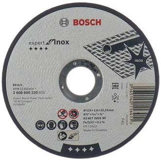 Bosch Trennscheibe gerade Expert for Inox AS 46 T INOX BF, 125 mm, 1,6 mm