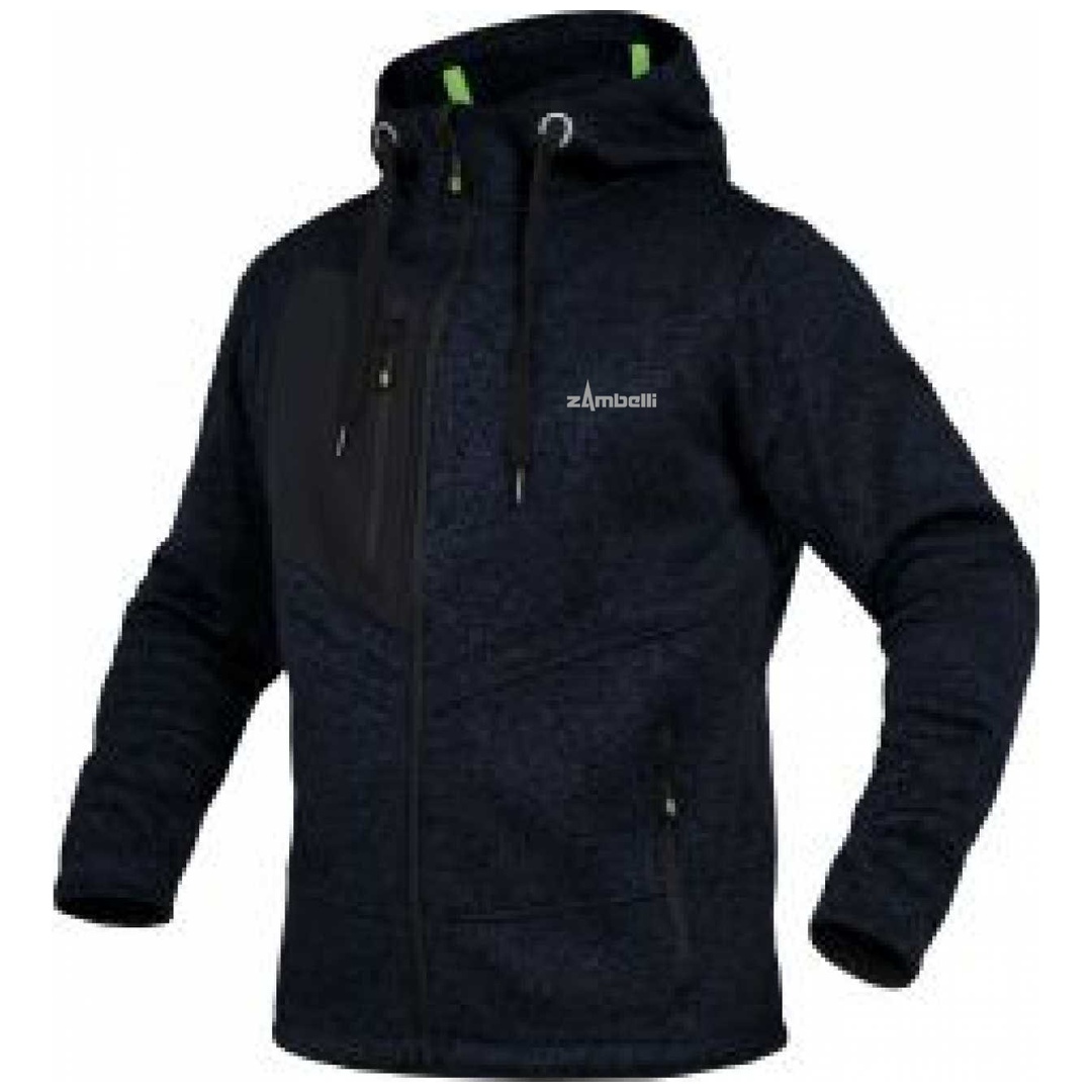Zambelli- Leibwächter Strickjacke CASTJ Gr. M marine m. Bruststick links