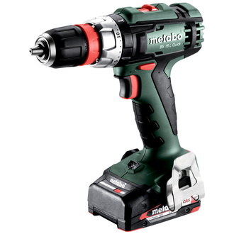 Metabo Akku-Bohrschrauber BS 18 L Quick, metaBOX 145, 18V 2x2Ah Li-Power + SC 30