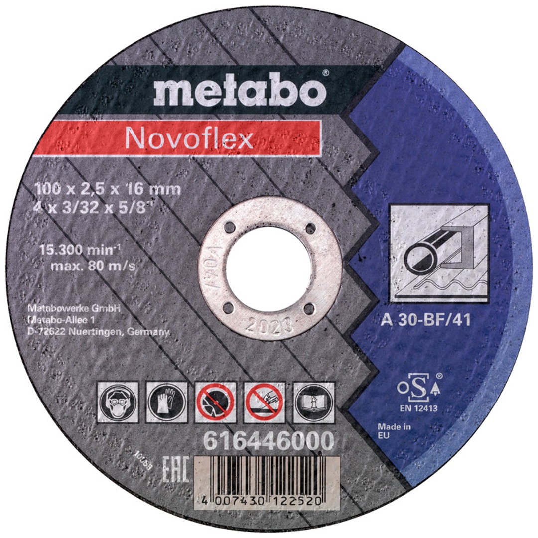 Metabo Trennscheibe Novoflex 100x2,5x16,0 Stahl, TF 41