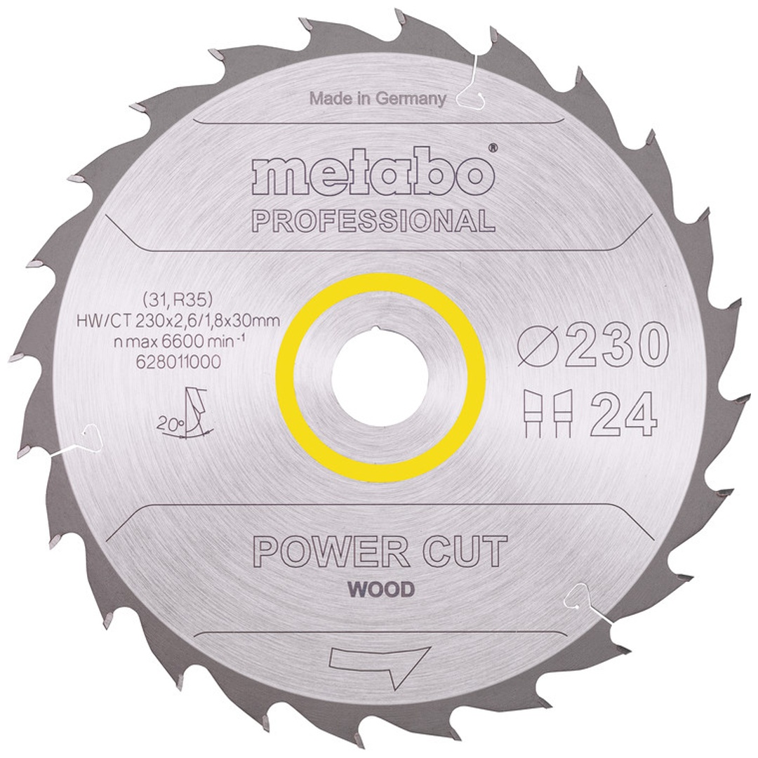 Metabo Sägeblatt power cut wood - professional, 230x30, Z24 WZ 20°