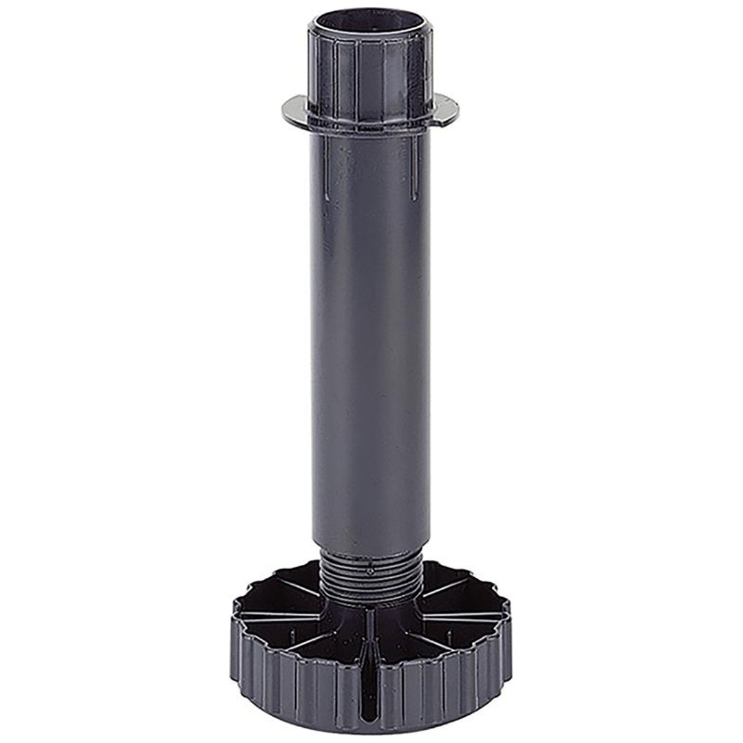 Hettich Sockelverstellfuß Korrekt Ku.schwarz 70mm Bereich -6/+30mm