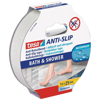 Tesa Anti-Rutschband Bad & Dusche 5m:25mm