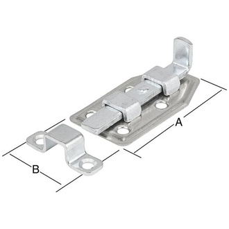 Vormann Mini-Riegel m.Schlaufe 40x22 mm verz.