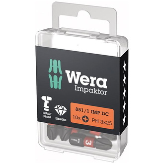 Wera Bit Impaktor 1/4 DIN 3126 C6,3 PH3x25mm 10er Pack