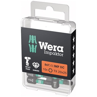 Wera Bit Impaktor 1/4" DIN 3126 C6,3 T20x25mm 10er Pack