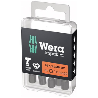 Wera Bit Impaktor 1/4 DIN 3126 E6,3 T40x50mm 5er Pack