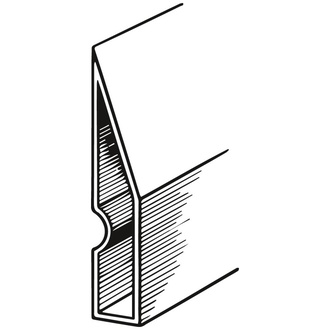 Fortis Alu Trapezkartätsche 97 x 18 mm - 1,2 m