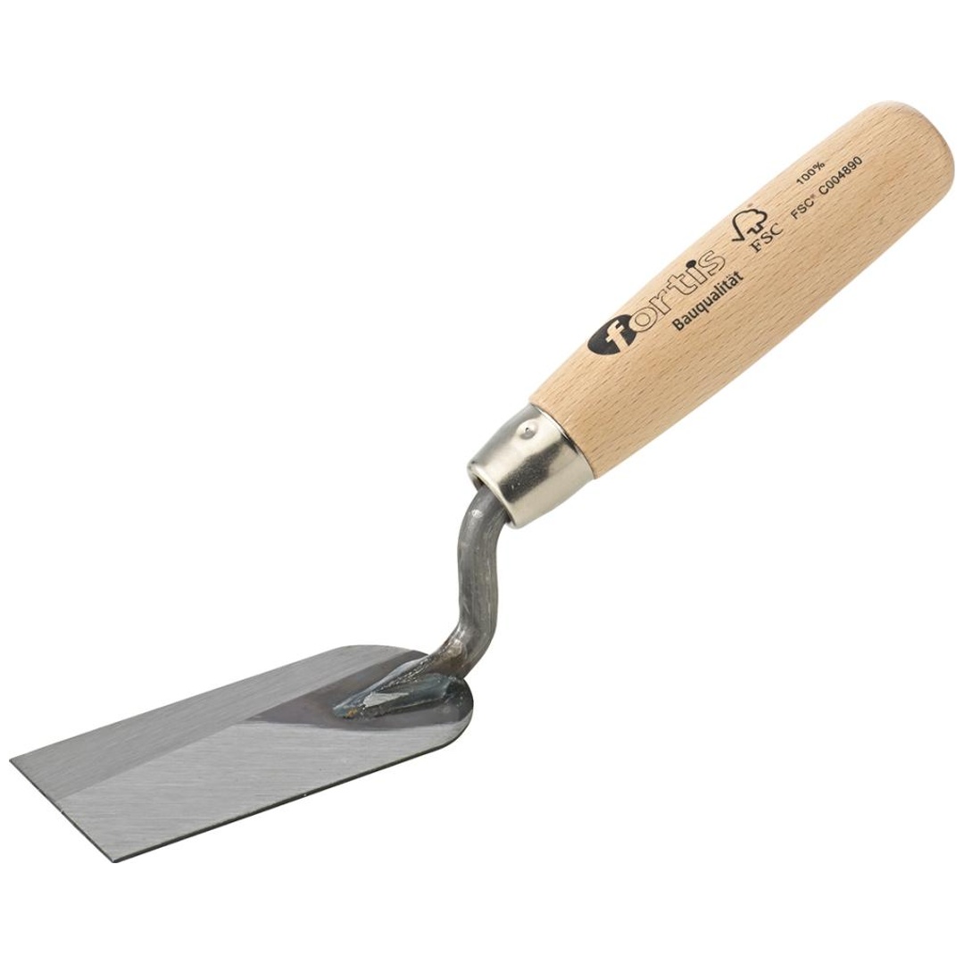 Fortis Stukkateurspachtel 40mm, g-Hals, Holzgriff