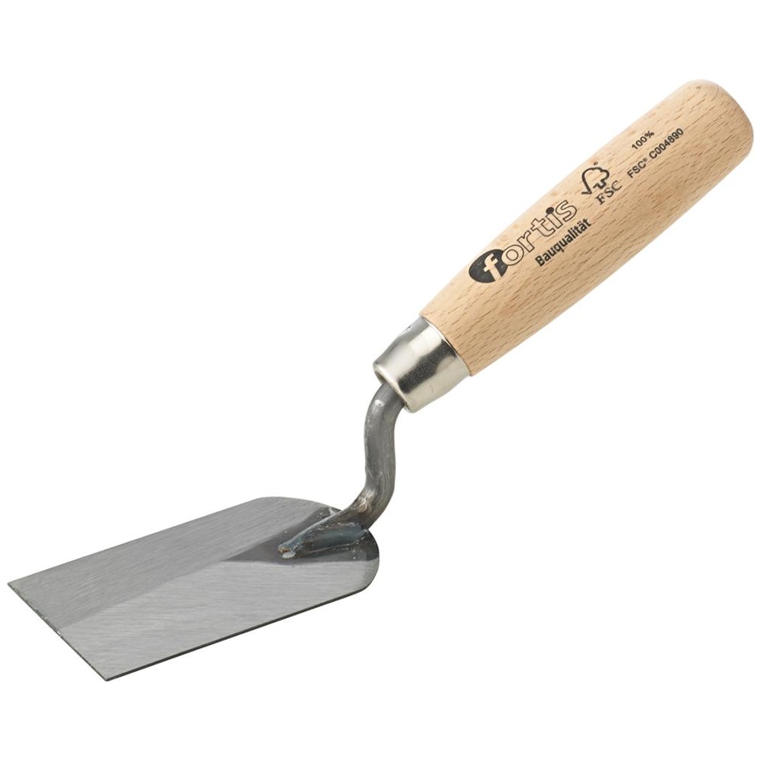 Fortis Stukkateurspachtel 50mm, g-Hals, Holzgriff