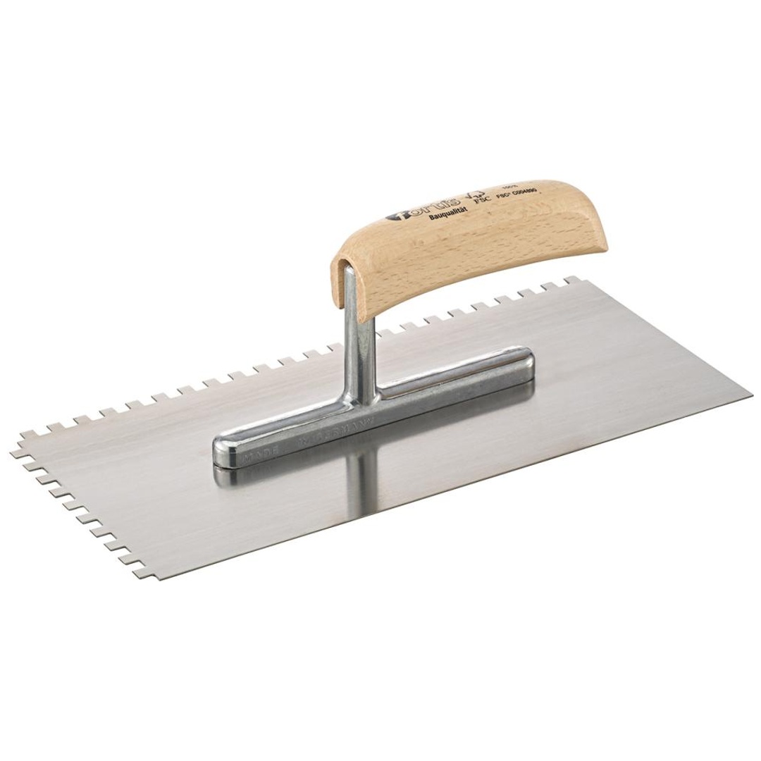 Fortis Glättekelle 280x130mm gezahnt 6x6mm