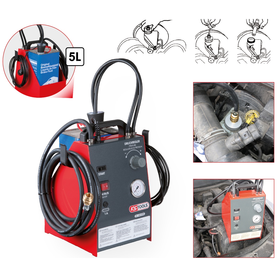 KS Tools Bremsenwartungsgerät KS5, 5 Liter p538484