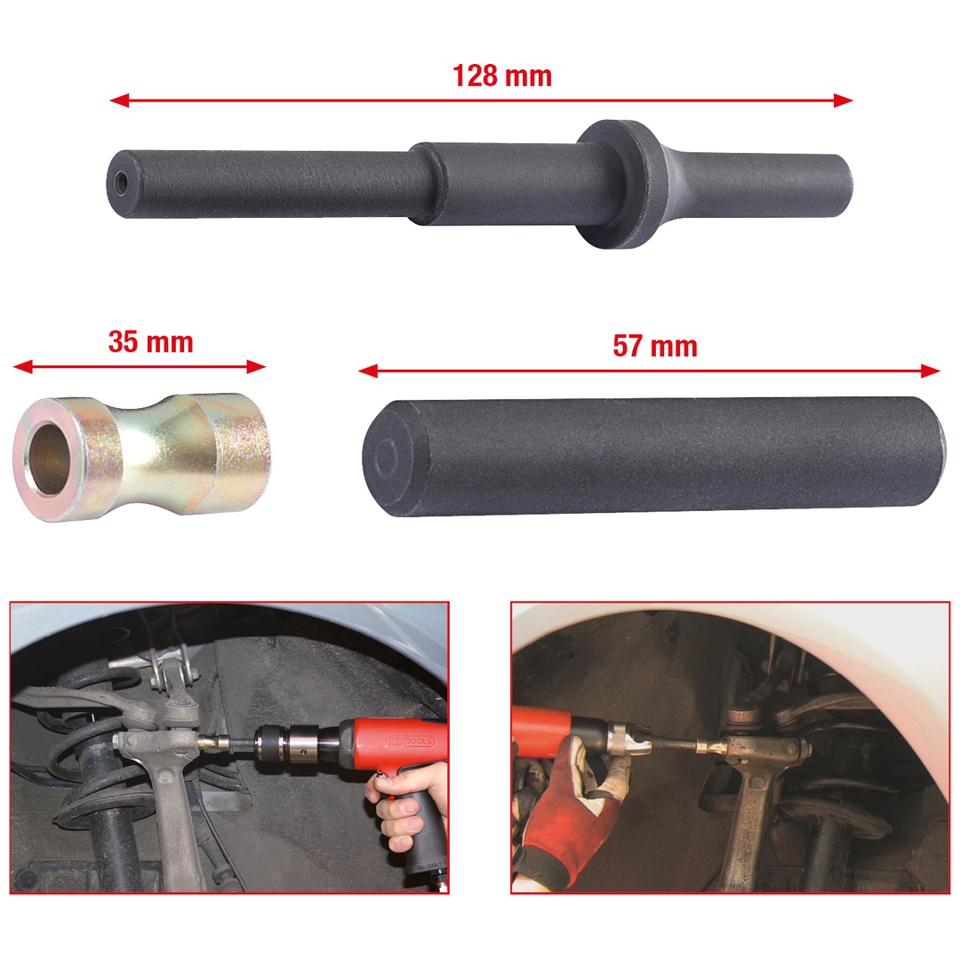 KS Tools Klemmschrauben-Austreiber-Satz, 3-tlg