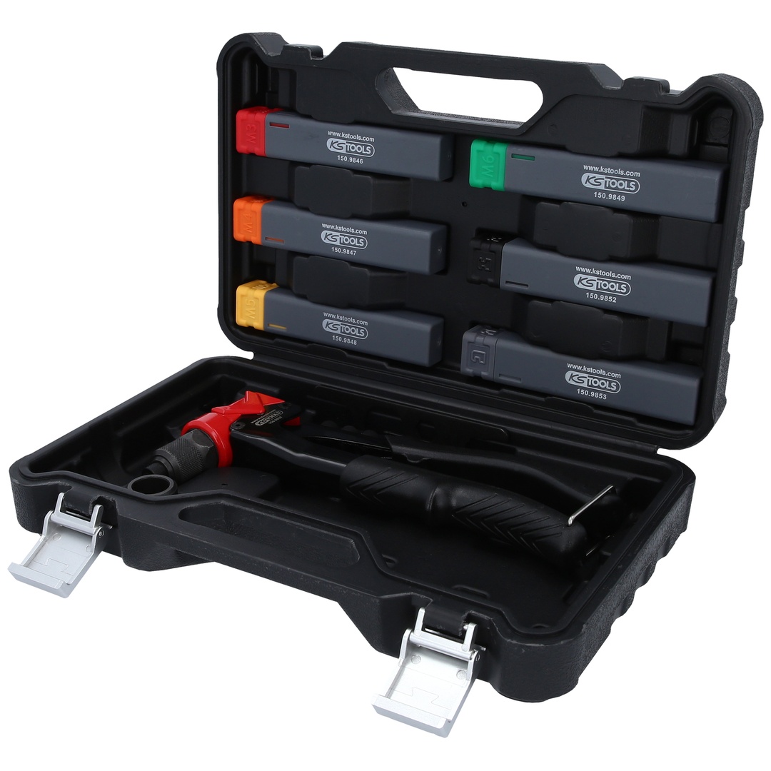 KS Tools 3 in 1 Handnietzangen-Satz, 12-tlg.
