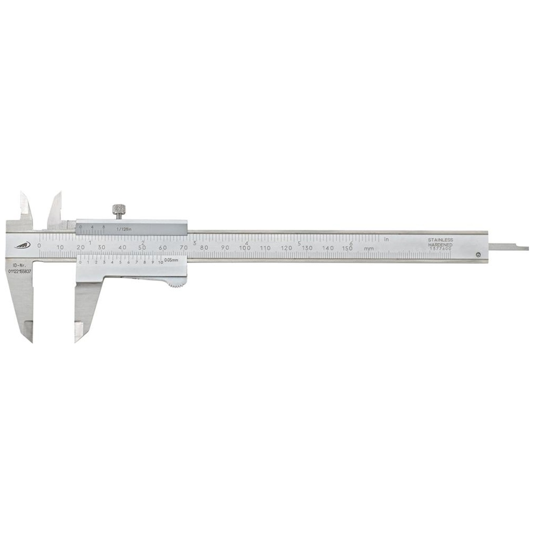HELIOS PREISSER Präzisions-Taschenmeßschieber DUOFIX 150 mm