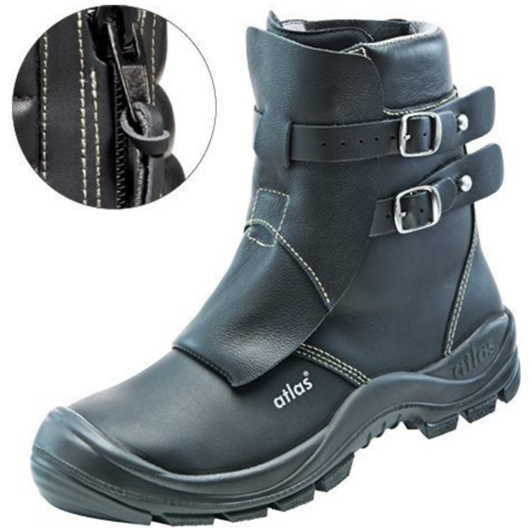 Atlas Schweißerstiefel DUO SOFT 792 P Fe Al HI HRO Gr. 47 schwarz
