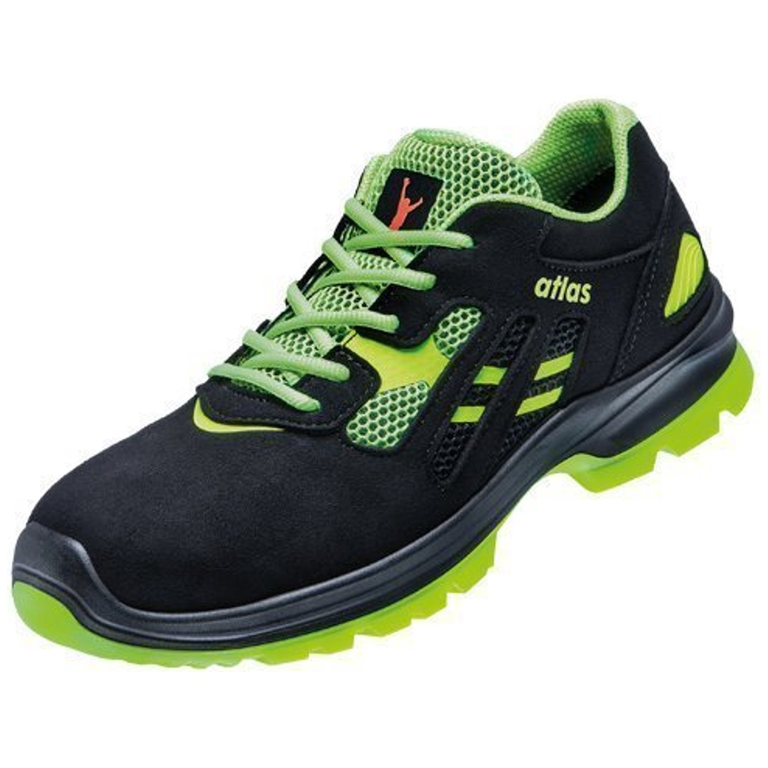 Atlas Sicherheitshalbschuh FLASH 2605 XP S1P ESD SRC DGUV Gr. 42 schwarz/grün W 10