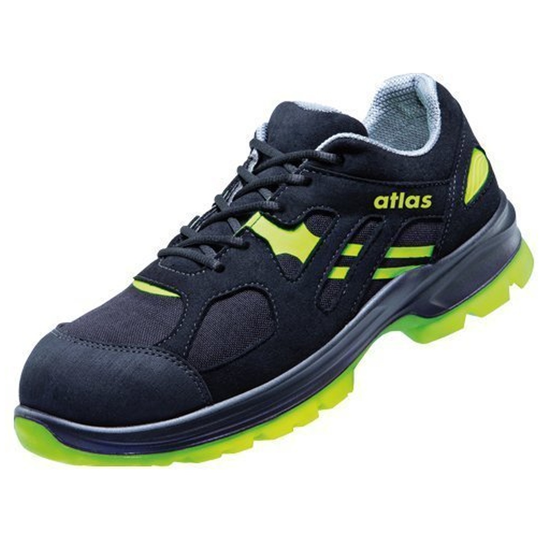Atlas Sicherheitshalbschuh FLASH 6205 XP S3 ESD SRC DGUV Gr. 47 schwarz/neon-gelb
