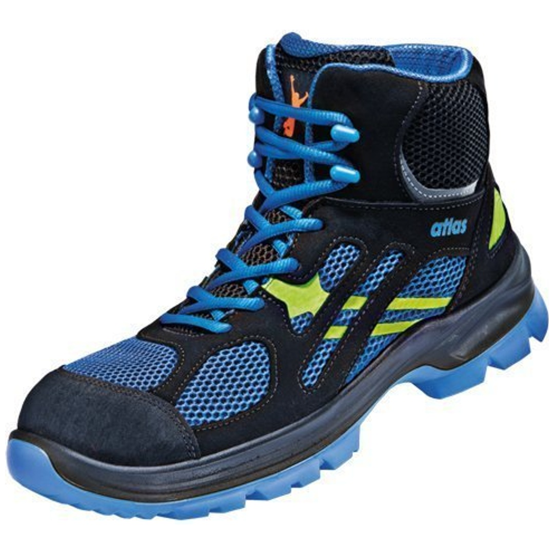 Atlas Sicherheitsstiefel FLASH 8205 S1P ESD SRC DGUV Gr.45 schwarz/blau