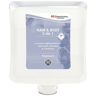 SC Johnson HAIR & BODY 3-IN-1 Duschcreme, Shampoo 2 l Kartusche