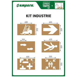 A.M.P.E.R.E. Schablonenset Schablonen KIT Industrie