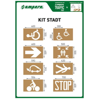 A.M.P.E.R.E. Schablonenset Schablonen KIT Stadt