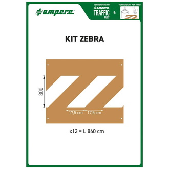 A.M.P.E.R.E. Schablonenset Schablonen KIT Zebra