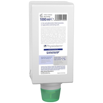 Physioderm Hautschutzcreme Saniwip, 1000 ml Faltflasche