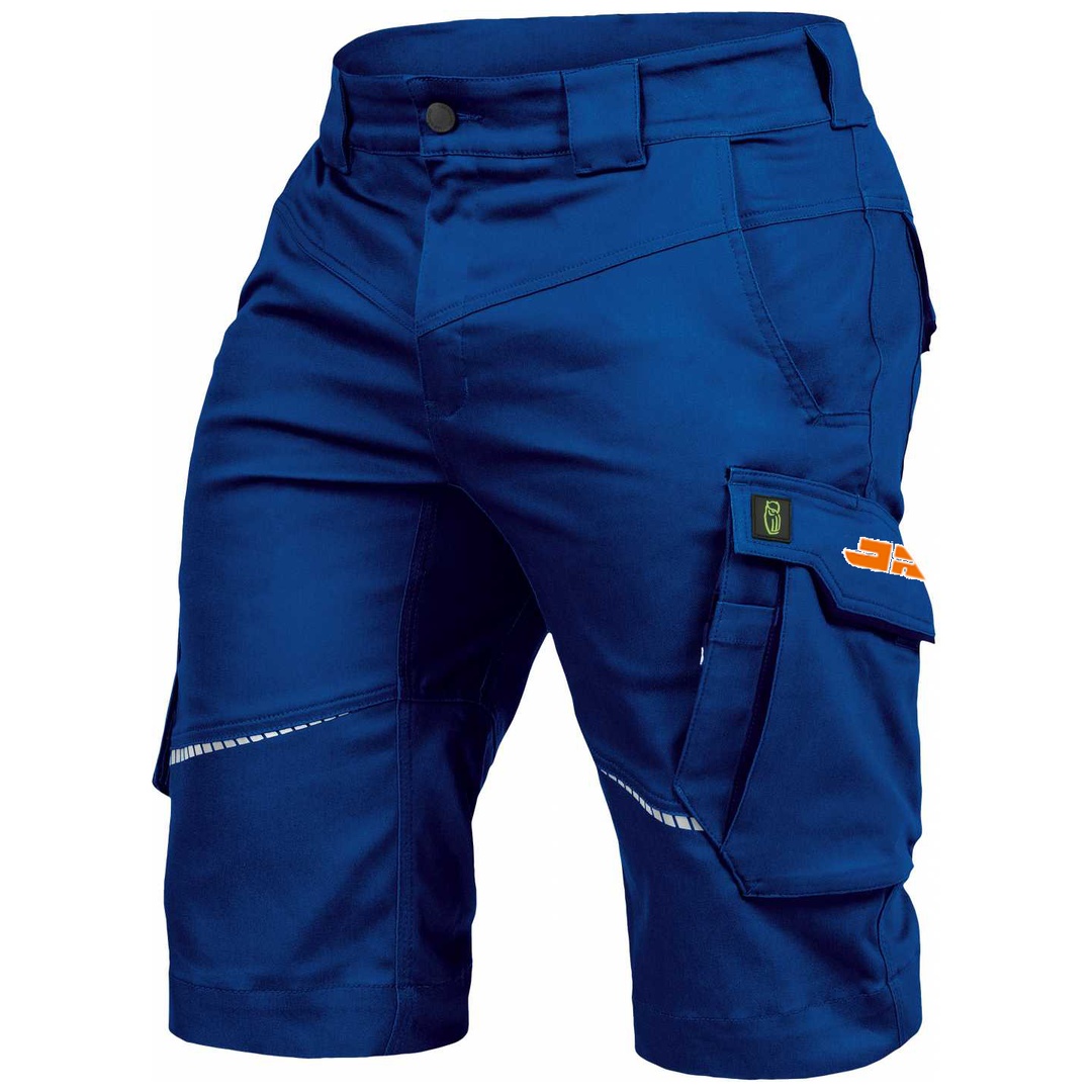 Rädlinger- Leibwächter Shorts Herren FLEXK, Gr. 50 kornblau/schwarz Logo Tasche