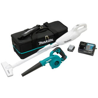 Makita Akku-Kombo-Kit: 12V max., 2 CXT-Maschinen, Akku, Ladegerät, Transporttasche