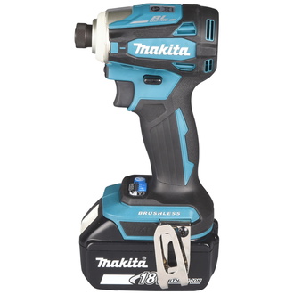 Makita Akku-Schlagschrauber DTD172RTJ, 18 V, 1/4", incl. 2x Akku 5 Ah, Schnellladegerät, MAKPAC