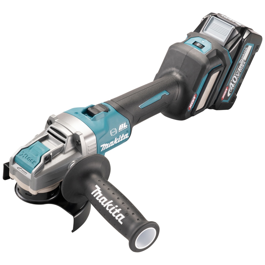 Makita Akku-Winkelschleifer GA041GZ, 40 V, incl. Schruppscheibe, Zubehör, Karton