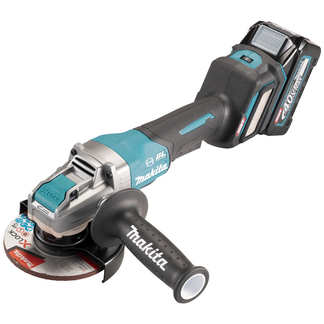 Makita Akku-Winkelschleifer GA044GZ, 40 V, incl. Schruppscheibe, Zubehör, Karton