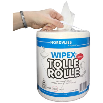 WIPEX NORDVLIES WIPEX TOLLE ROLLE 2-lagighochweiß 20,3 x 22,4 cm