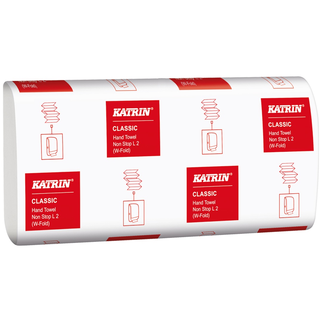 Katrin  Class. Non-Stop L2weiß 2-lagig 24 x 32cm Handy Pack 3000 Tü.