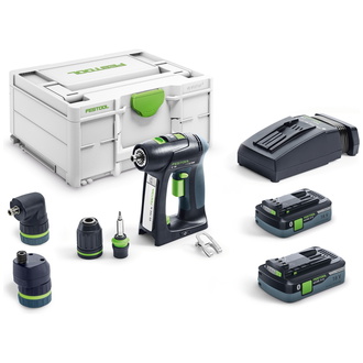 Festool Akku-Bohrschrauber C 18 HPC 4,0 I-Set, Akku-Pack, Ladegerät, Zubehör, Systainer