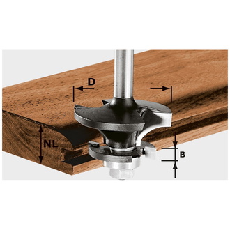 Festool Konterprofilfräser Nut HW S8 D43/21 A/KL
