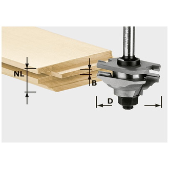 Festool Profil-Federfräser HW S8 D46 x D12-FD