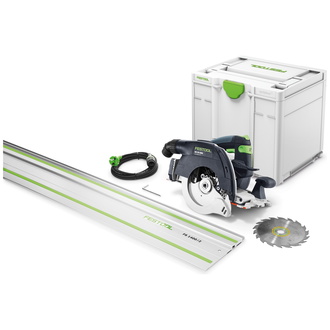 Festool Handkreissäge HK 55 EBQ-Plus-FS, incl. Kreissägeblatt, Führungsschiene, Zubehör, Systainer