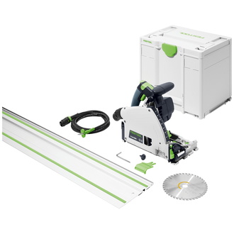 Festool Tauchsäge TS 60 KEBQ-Plus-FS, incl. Kreissägeblatt, Führungsschiene, Zubehör, Systainer