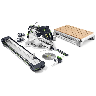 Festool Kapp-Zugsäge KS 120 REB-Set-MFT KAPEX, incl. Sägeblatt, Zubehör, Karton