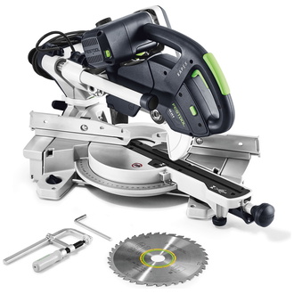 Festool Kapp-Zugsäge KS 60 E KAPEX, incl. Sägeblatt, Zubehör, Karton