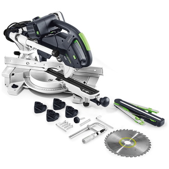 Festool Kapp-Zugsäge KS 60 E-Set KAPEX, incl. Sägeblatt, Zubehör, Karton