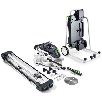 Festool Kapp-Zugsäge KS 60 E-UG-Set/XL KAPEX, incl. Sägeblatt, Untergestell, Zubehör, Karton