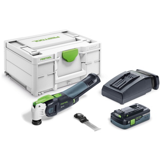 Festool Akku-Oszillierer OSC 18 HPC 4,0 EI-Plus VECTURO, incl. 1x Akku 4 Ah, Schnellladegerät, Zubehör, Systainer