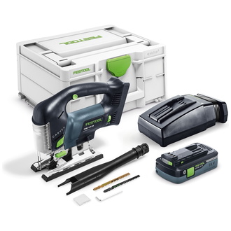 Festool Akku-Pendelstichsäge PSBC 420 HPC 4,0 EBI-Plus CARVEX, incl. 1x Akku 4 Ah, Schnellladegerät, Stichsägeblatt-Set, Zubehör, Systainer